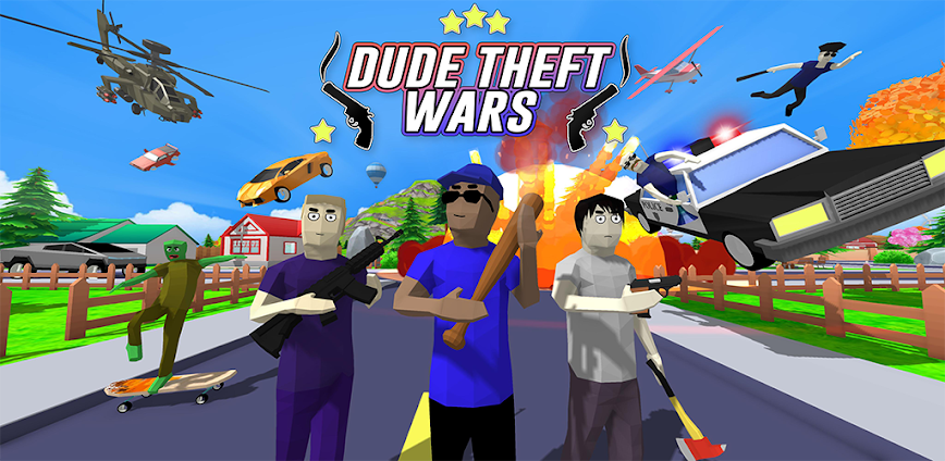 Dude Theft Wars MOD APK v0.9.0.9c9 (Mod Menu)